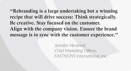 “Rebranding is a large undertaking but a winning recipe that will drive success: Think …